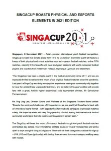 SingaCup2021 Press Release Cover