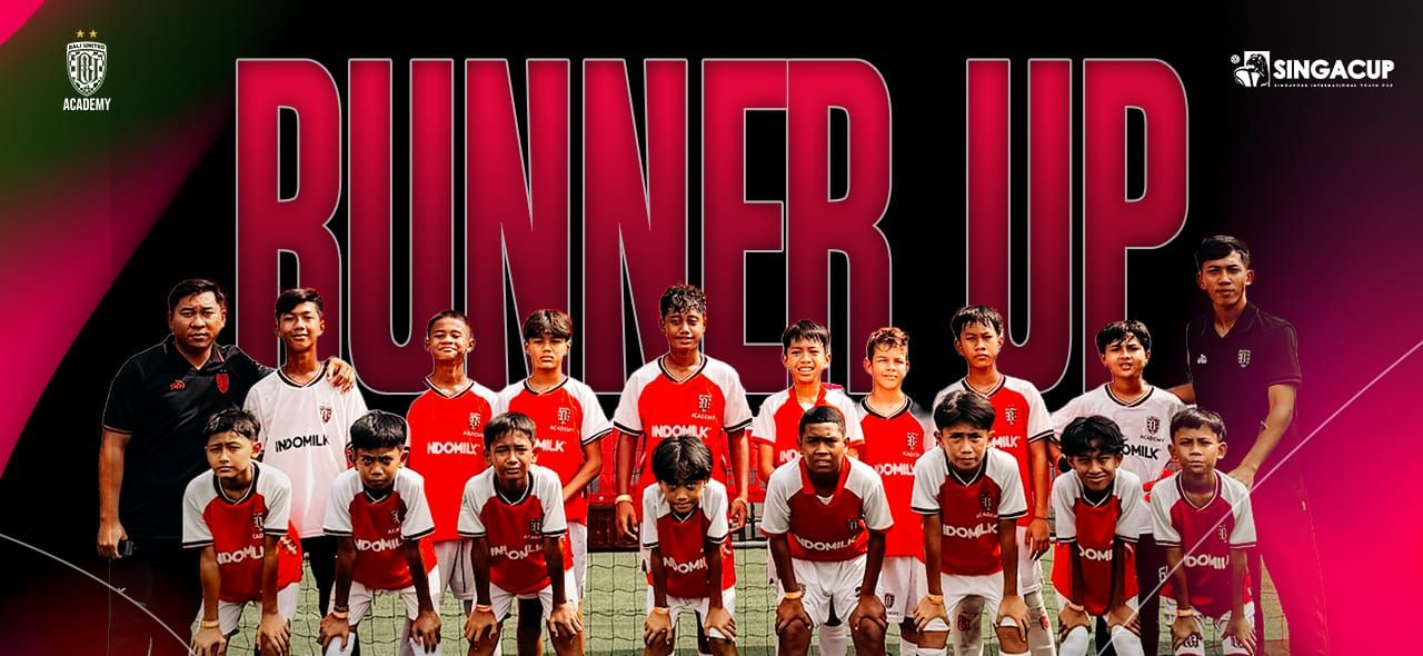Bali United Academy Finish Runners-Up at Singa Cup 2025 in Singapore - Denpasar Update - screenshot of article on Denpasar Update (Pikiran Rakyat)