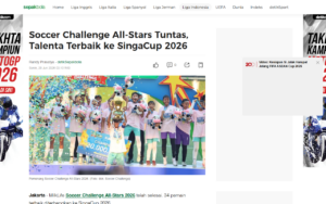 Soccer Challenge All-Stars Wraps Up, Best Talents Head to SingaCup 2026 - detikSport - screenshot of article on detikSport