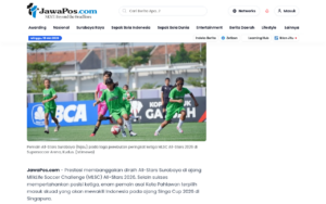 PSSI Eyes 2035 Women's World Cup, Six Surabaya Players Make the Cut for Singa Cup 2026 - Jawa Pos - screenshot of article on Jawa Pos