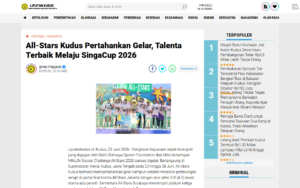 Kudus Retain Title at MilkLife Soccer Challenge All-Stars 2026, Best Talents Advance to SingaCup 2026 - Liputan Kudus - screenshot of article on Liputan Kudus
