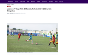 Jacksen F. Tiago Picks 34 Best MLSC 2026 Talents for SingaCup - Viv.co.id - screenshot of article on Viv.co.id